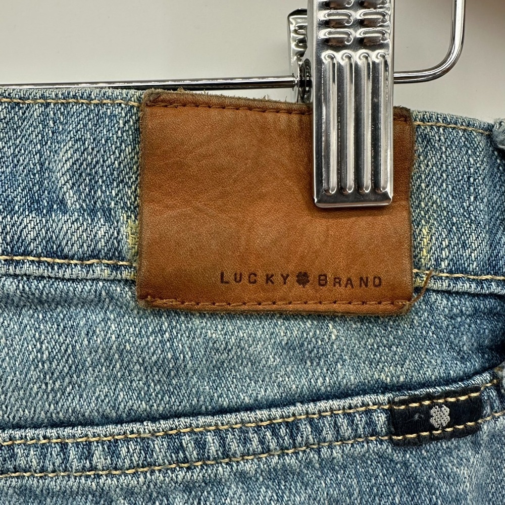 Lucky Brand Sienna Cigarette Jeans Womens 0/25 Blue Denim Distressed Skinny - Picture 5 of 11